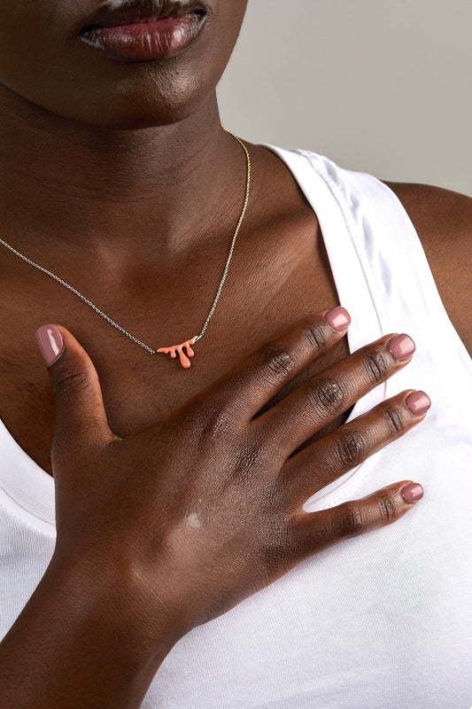 Gelato Gold Necklace -Tangerine