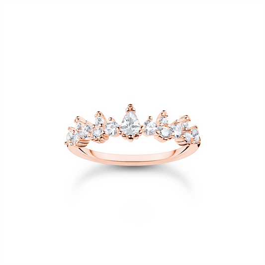 Thomas Sabo Rose Gold Snow Crystal Ring