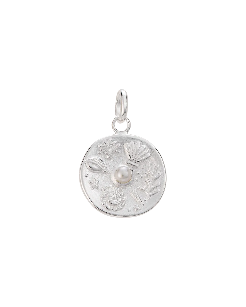 Kirstin Ash Sterling Silver Tiny By The Sea Coin