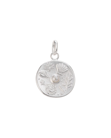 Kirstin Ash Sterling Silver Tiny By The Sea Coin