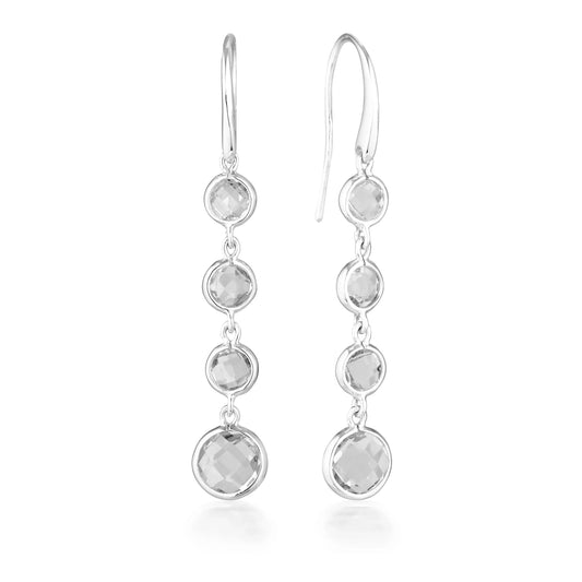 HELIOS DROP EARRINGS SILVER