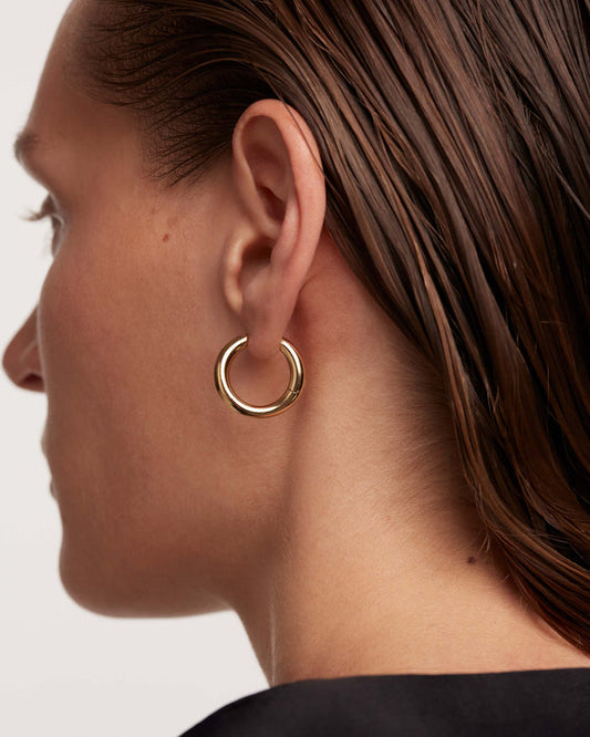 PDPaola Pirouette Gold Earrings