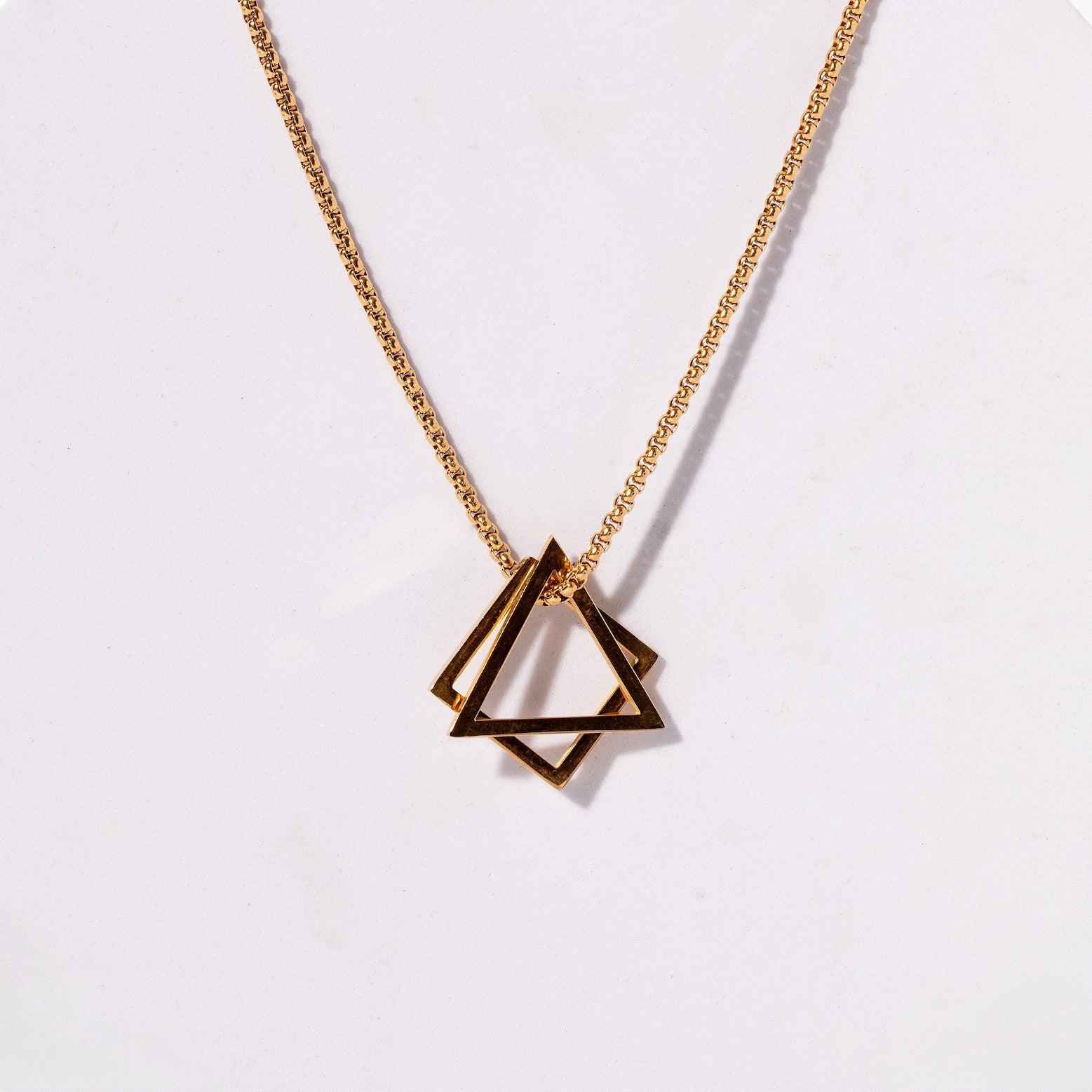 Geo Necklace & Pendant - Gold