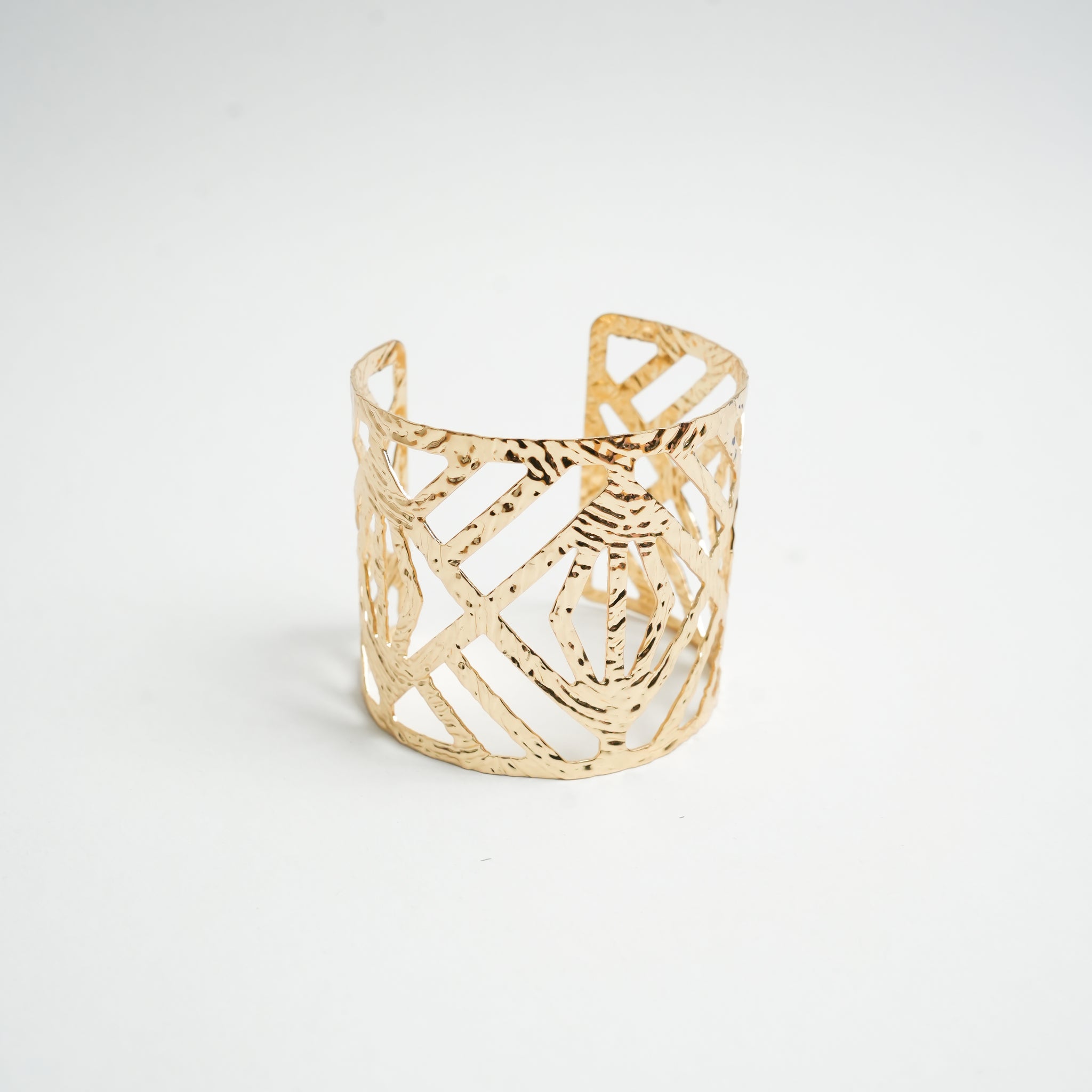 Geometric Gold Cuff Bracelet