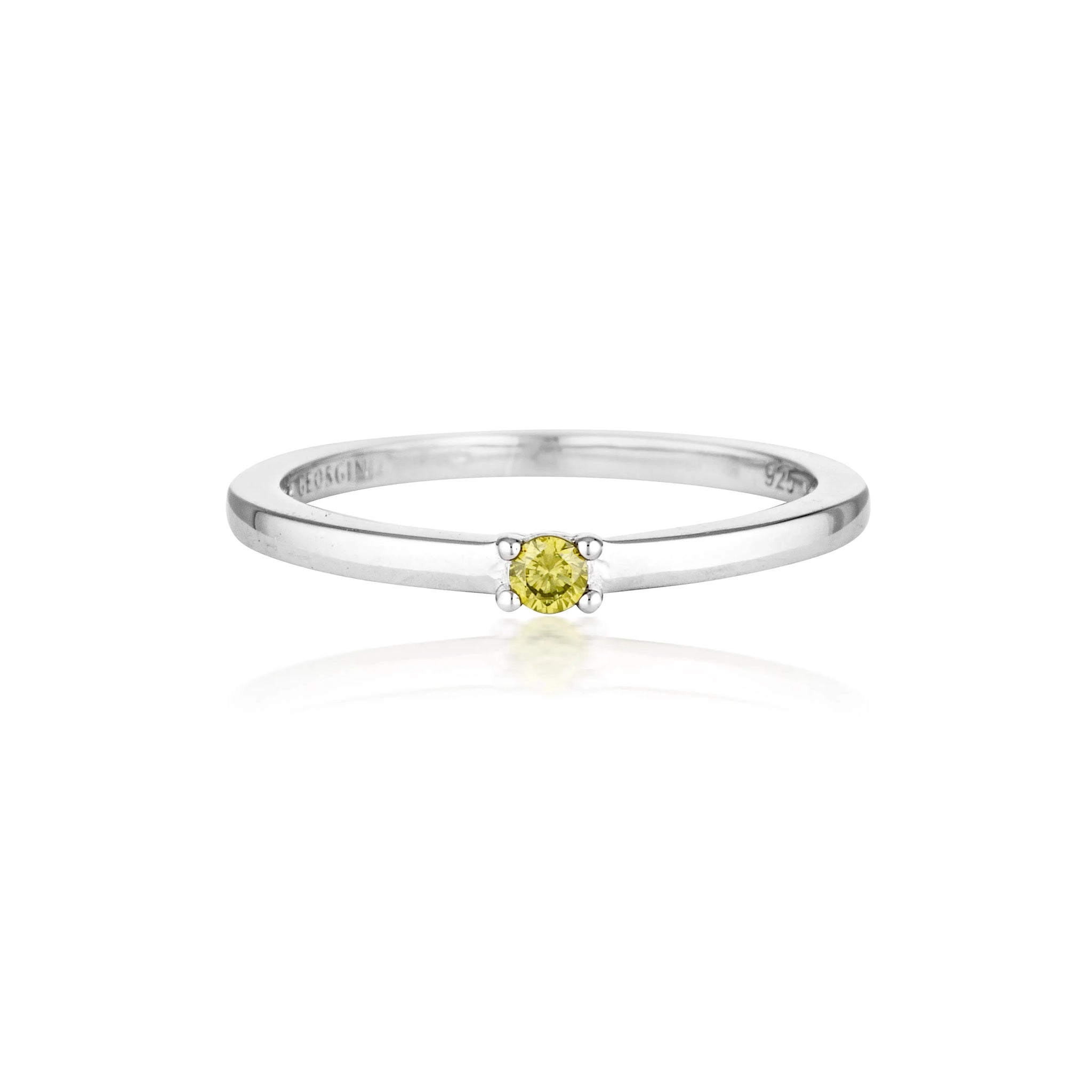 SUMMER SORBET MINI MARSHMALLOW RING GREEN SILVER