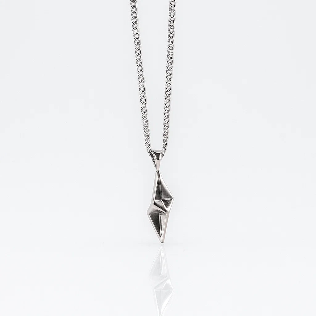 Silver kite Pendant Necklace