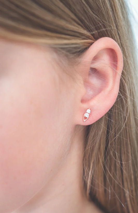 Georgini Rose Gold Heirloom Keepsake Earrings