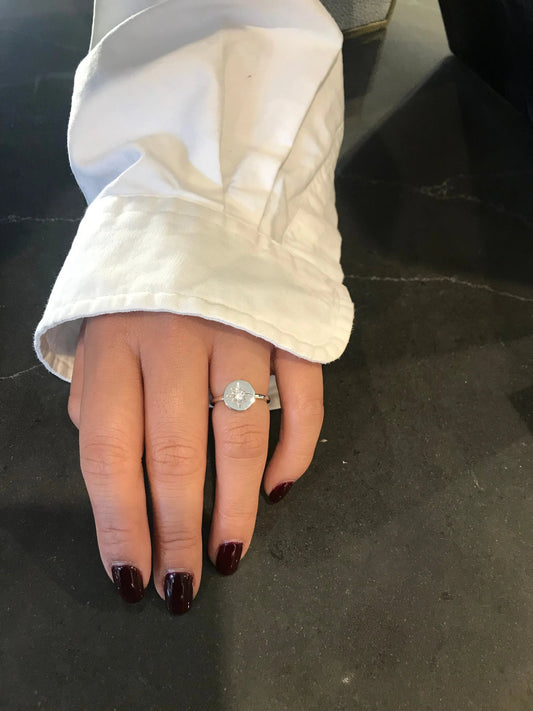 STELLAR LIGHTS SILVER RING