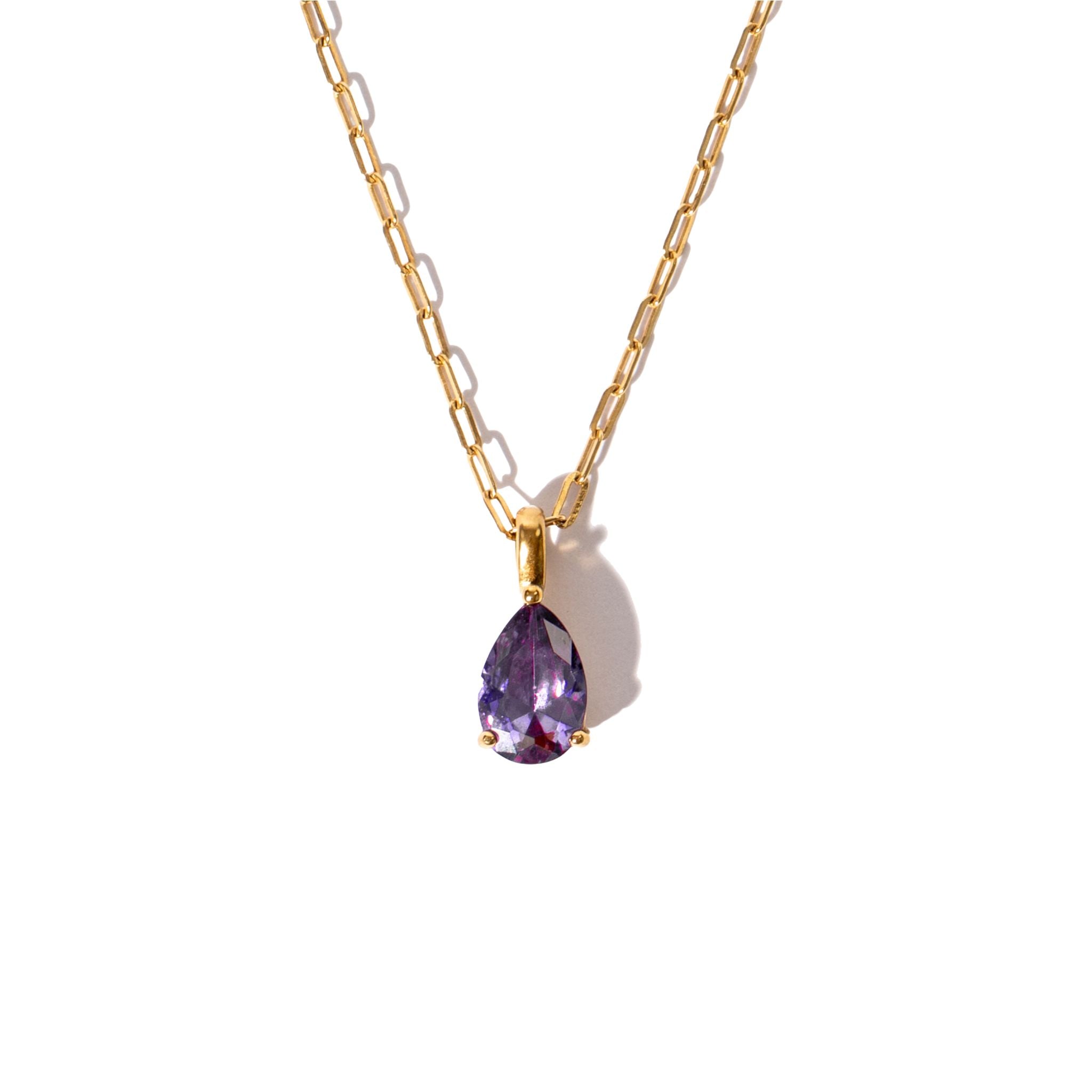 Lavender Lights Gem Pendant & Chain