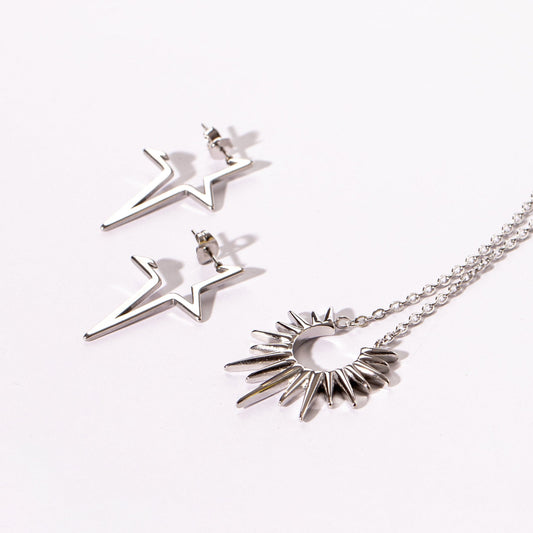 Starburst Necklace - Silver