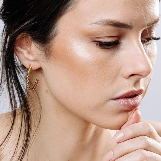Gold Clash Earrings
