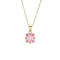 Trendy Geometric Zircon Pendant Necklaces – Crystal Stones - Begum