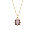 Trendy Geometric Zircon Pendant Necklaces – Crystal Stones - Begum