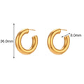 Hyperbole Gold Stainless Steel Hoop Earrings – Trendy Fashion Earrings - Begum