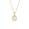 Trendy Geometric Zircon Pendant Necklaces – Crystal Stones - Begum