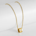 Elegant Zircon Cube Necklace in Gold Plating - Fine Jewelry for Women - Begum