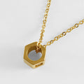 Elegant Zircon Cube Necklace in Gold Plating - Fine Jewelry for Women - Begum