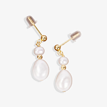 Elegant Pearl Drop Earrings | Ethical jewellery Australia