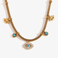 Trendy Gold Geometric Necklace - Hypoallergenic Stainless Steel Jewelry - Begum