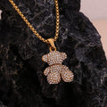 Teddy Bear Necklace - Adorable Gold Pendant Necklace - Begum