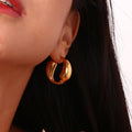 Trendy Round Hoop Earrings – Gold and Silver for Fashion-Forward Women - Begum