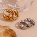 Trendy Round Hoop Earrings – Gold and Silver for Fashion-Forward Women - Begum