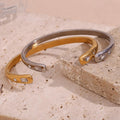 Trendy Gold and Silver Stainless Steel Bangles – Hypoallergenic for Women - Begum