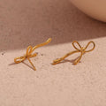 Gold-Filled Bow Stud Earrings – Hypoallergenic & Trendy Women's Earrings - Begum