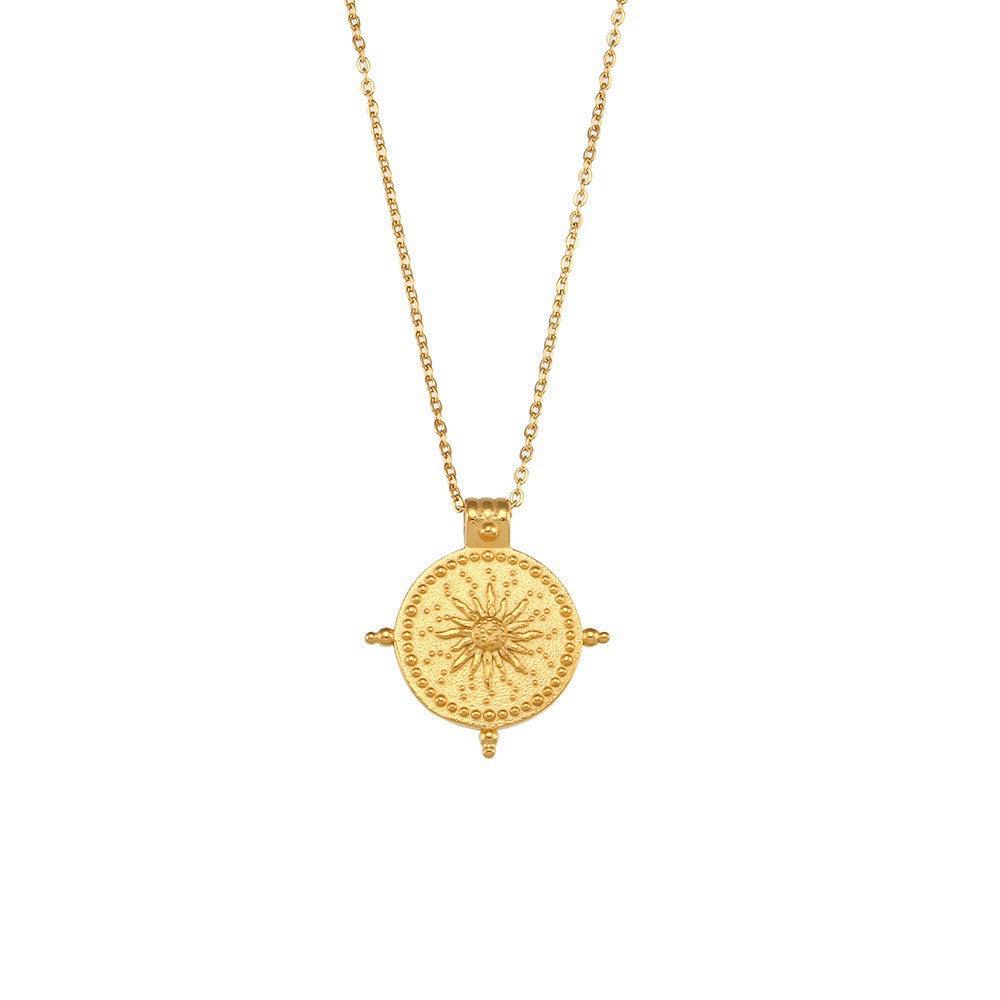 Trendy Gold Pendant Necklace - Mood Tracker Jewelry for Women - Begum