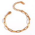 Trendy Gold Chain Bracelet Set - Unisex Stainless Steel Layering Bracelets - Begum