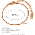 Trendy Gold Chain Bracelet Set - Unisex Stainless Steel Layering Bracelets - Begum