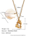 Gold Seashell and Starfish Necklace – Trendy Coastal Jewelry - Begum