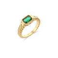 Geometric Cocktail Ring with Gemstone Accents - Fashion Ring for Women - Begum