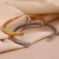 Trendy Gold and Silver Stainless Steel Bangles – Hypoallergenic for Women - Begum