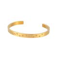 Gold-Plated Star Bracelet – Trendy Rhinestone Cuff for Women - Begum