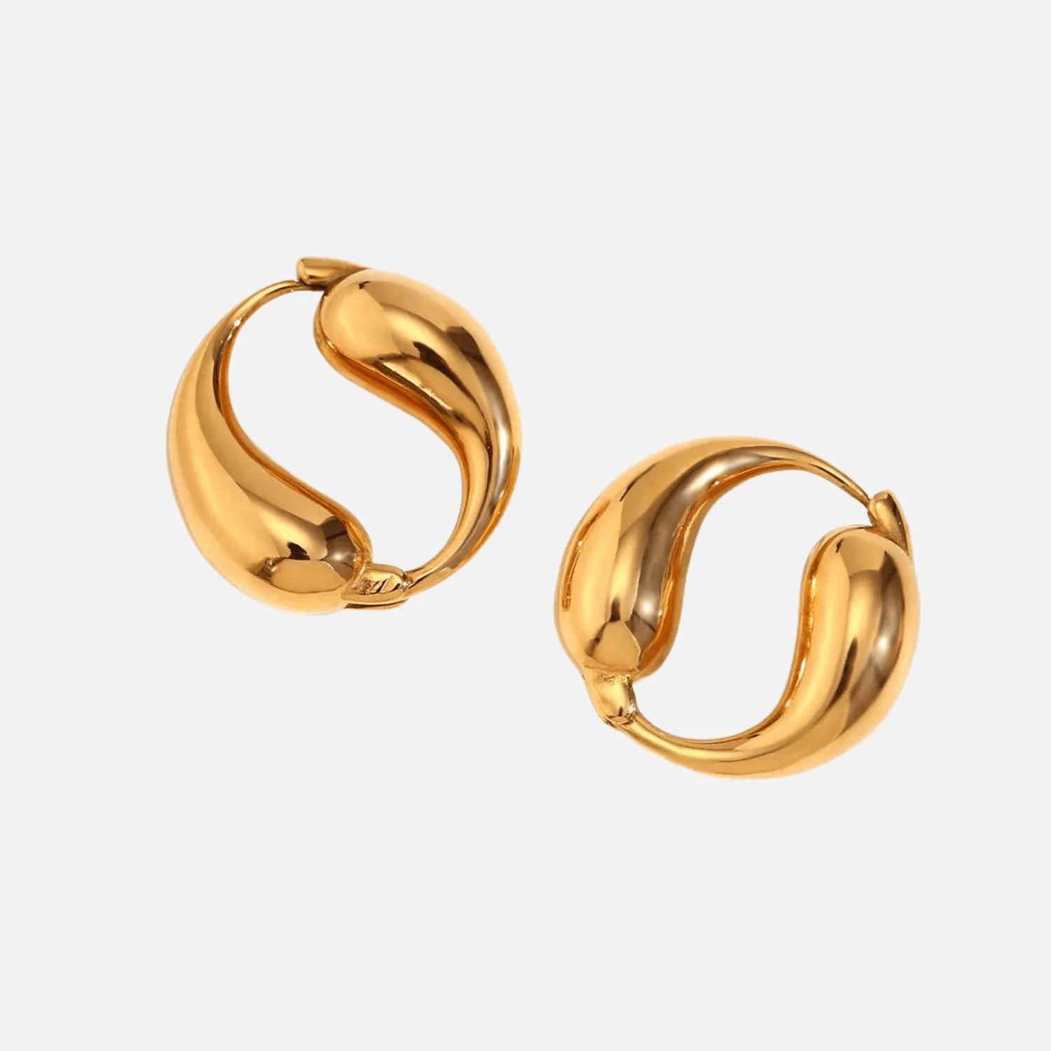 Trendy Round Hoop Earrings – Gold and Silver for Fashion-Forward Women - Begum