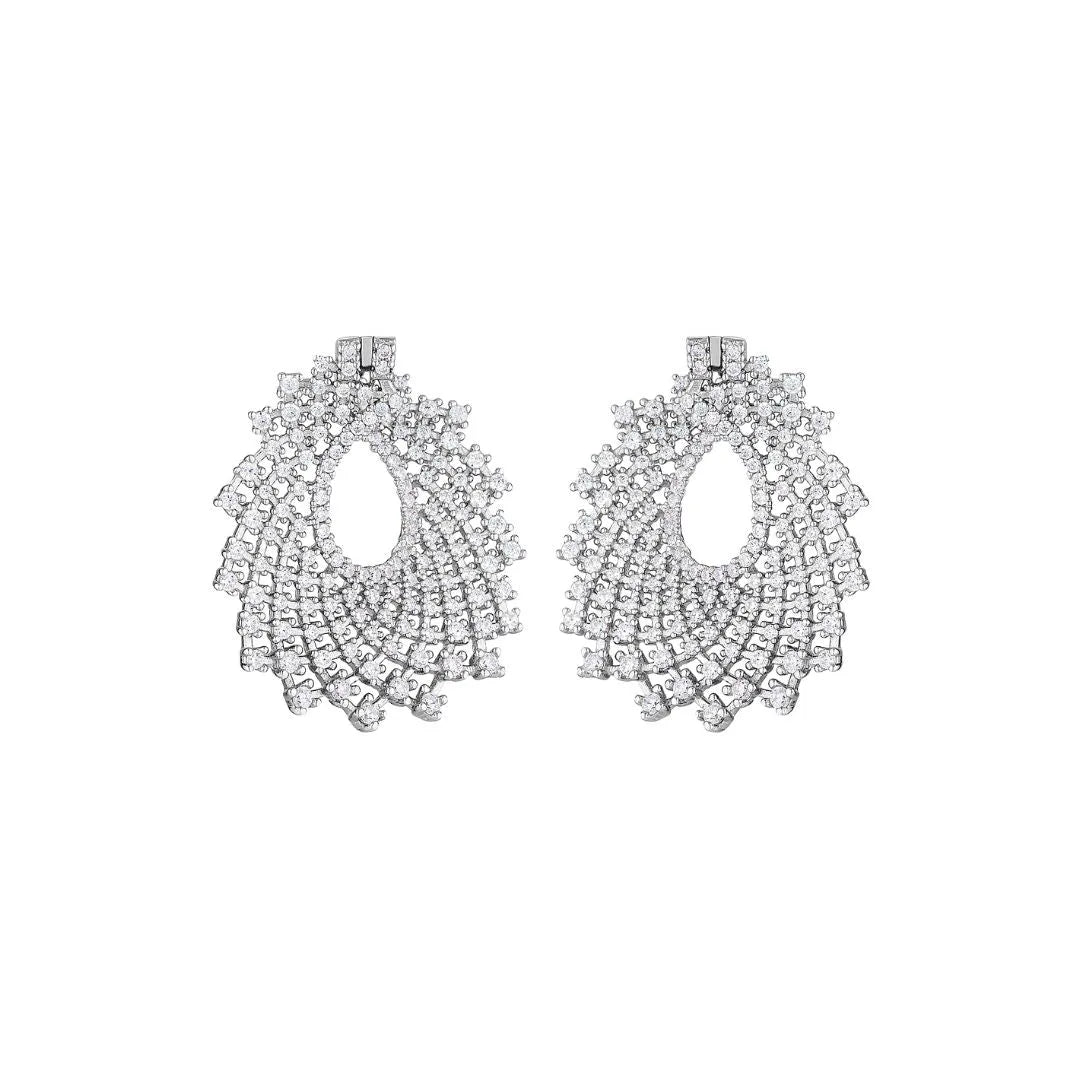 Georgini Red Carpet Sundance Earrings Silver