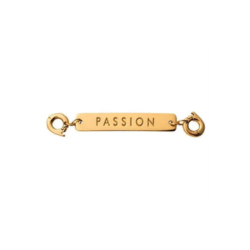 Nikki Lissoni Gold Plated Passion 40x7mm Two lock Tag Charm
