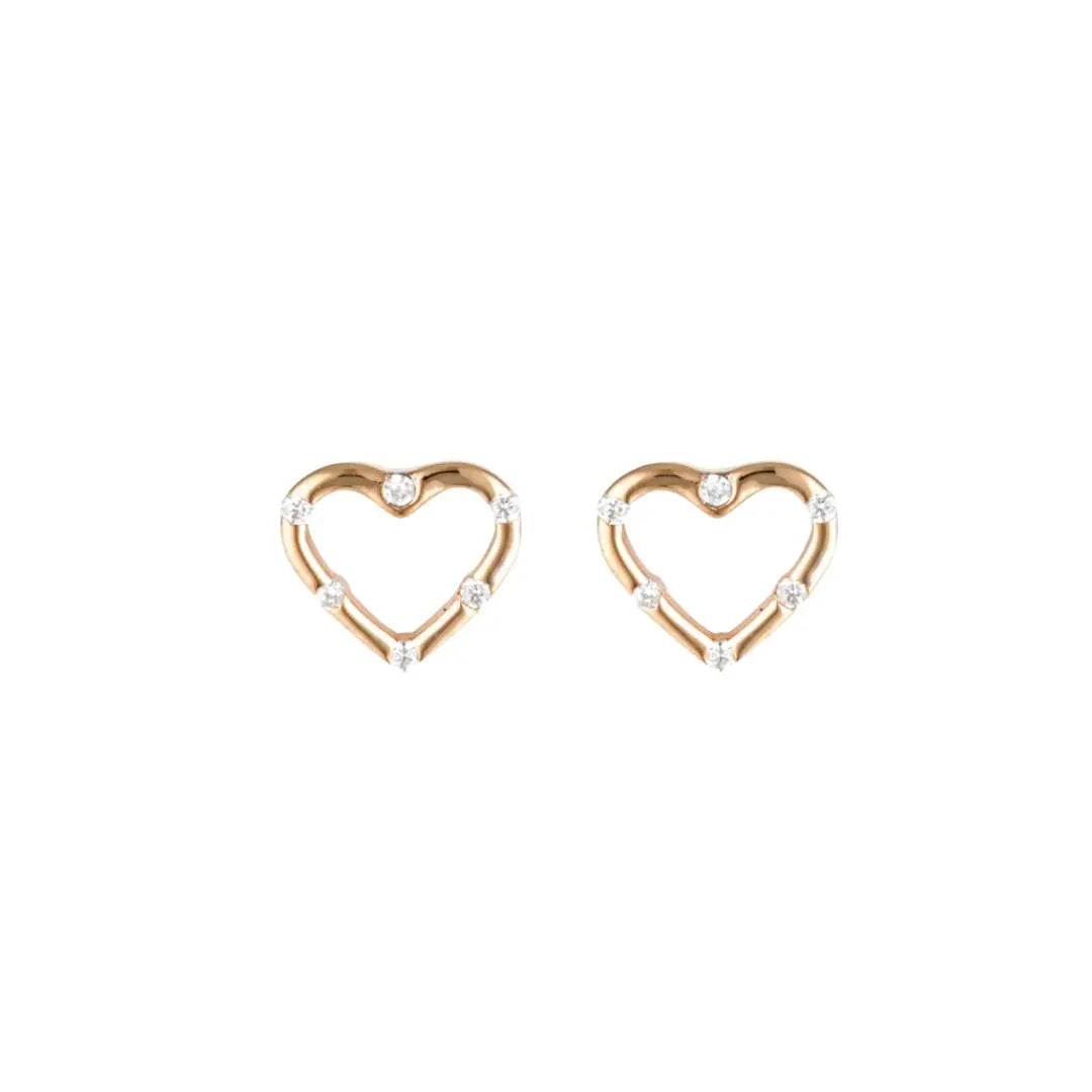 Georgini Spring Sorbet Candy Cupid Earrings Rose Gold