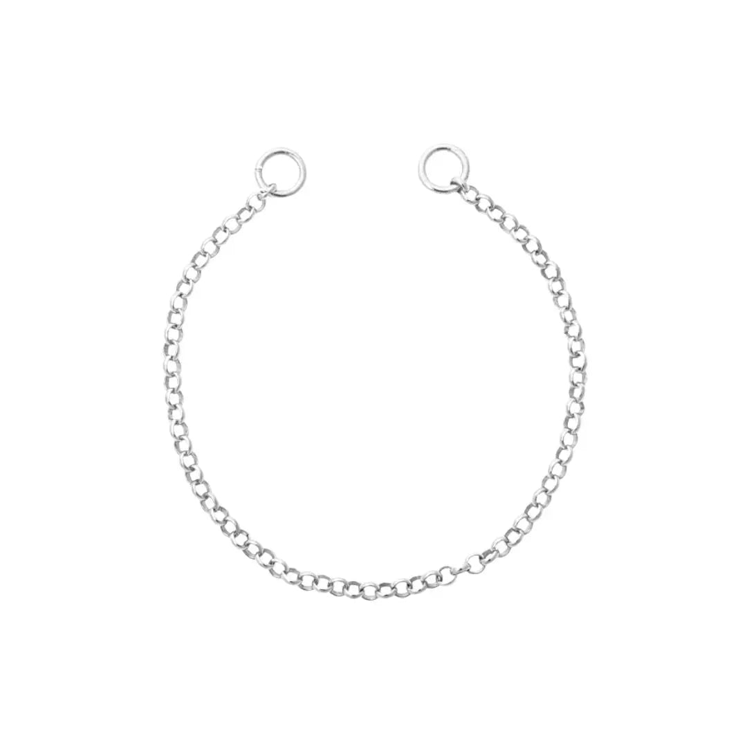 Nikki Lissoni Silver Plated Round Cable Tag Bracelet 15cm