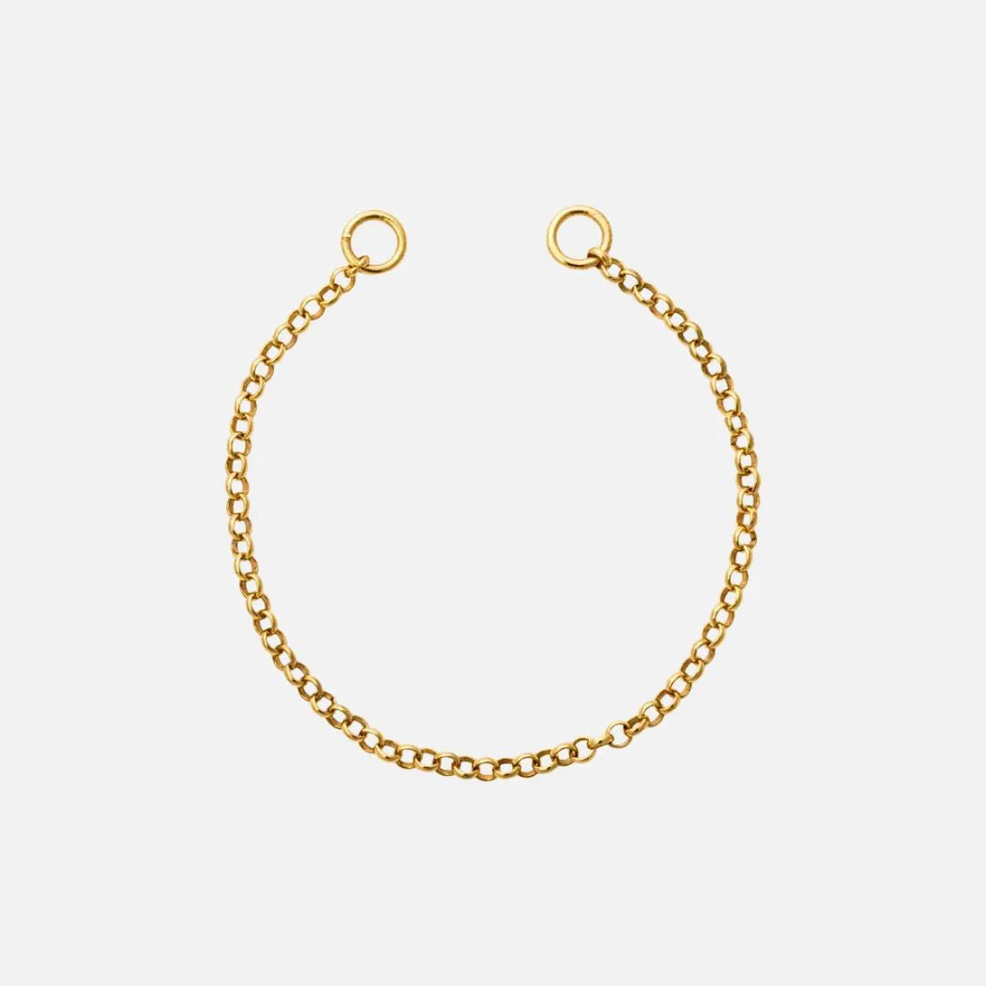 Nikki Lissoni Gold Plated Round Cable Tag Bracelet 11cm