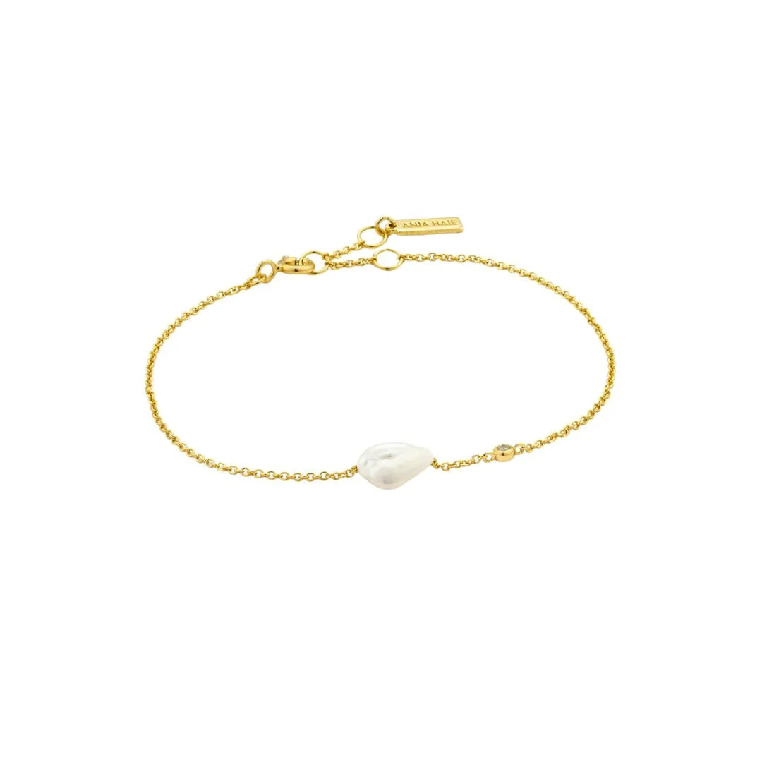 Ania Haie Gold Pearl Bracelet. Design: B019-01G