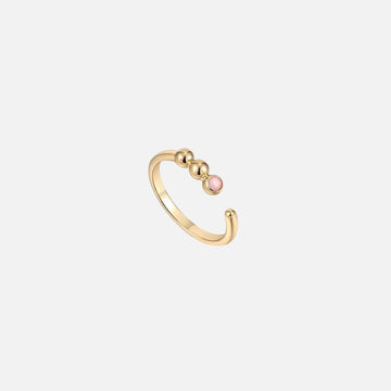 Ania Haie Silver Orb Sparkle Adjustable Ring