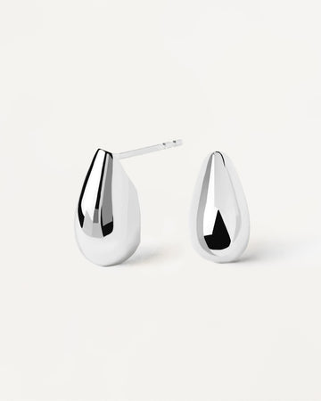 PDPAOLA Silver Sugar Earrings
