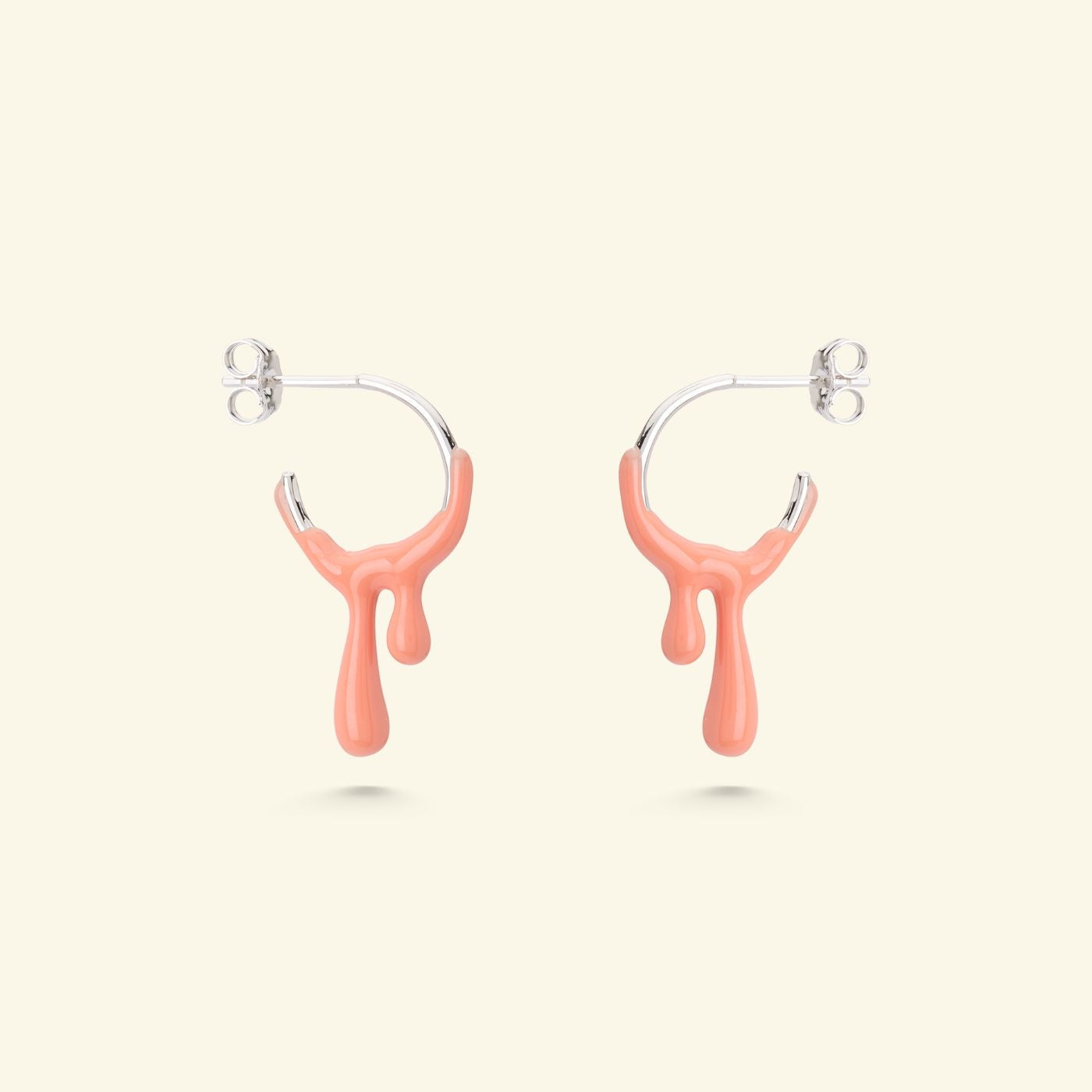 Gelato Silver Earring - Tangerine