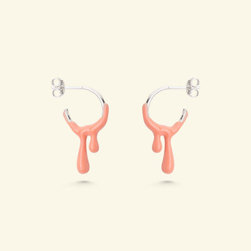 Gelato Silver Earring - Tangerine