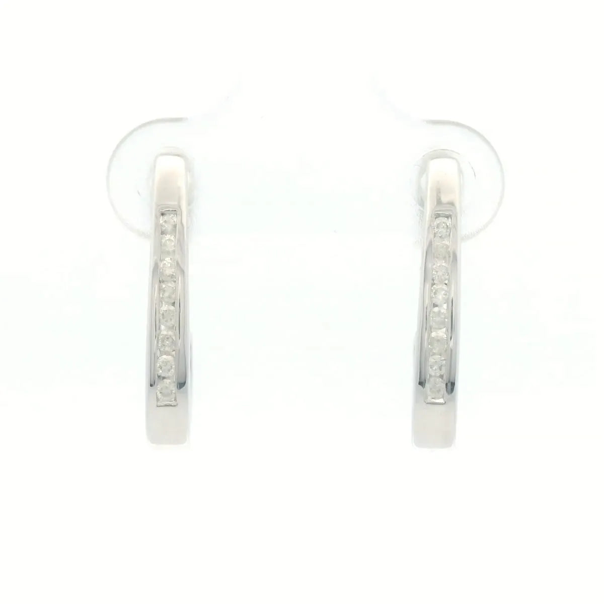 10K WHITE GOLD 0.15CT Dia FASHION EARRING