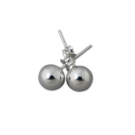 Von Treskow Sterling Silver 8mm Ball Studs