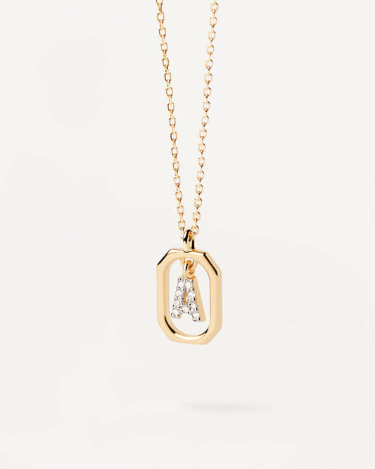 PdPaola Mini Letter Necklace