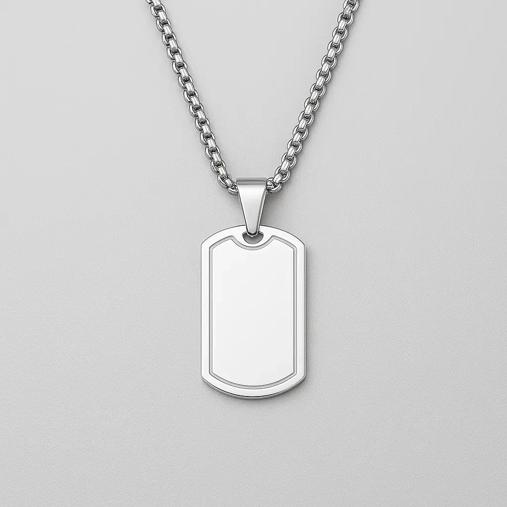 Dog Tag Pendant Necklace